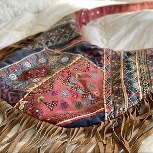 Fringe/Quilted Hobo Bag